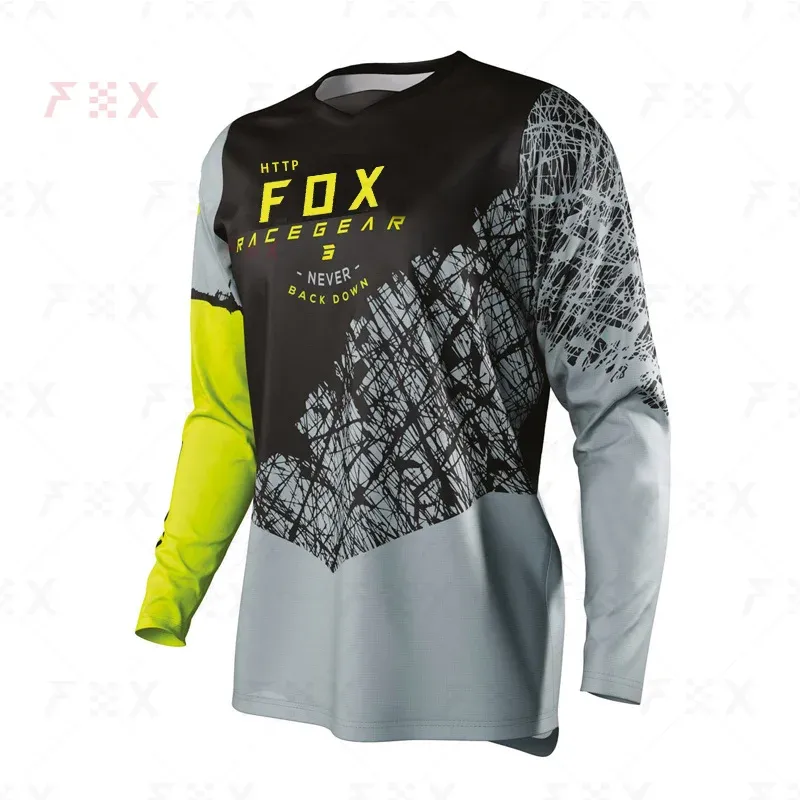 Men's Mountain Bike Jersey - Long Sleeve Breathable Riding Shirt For Cycling & Motocross