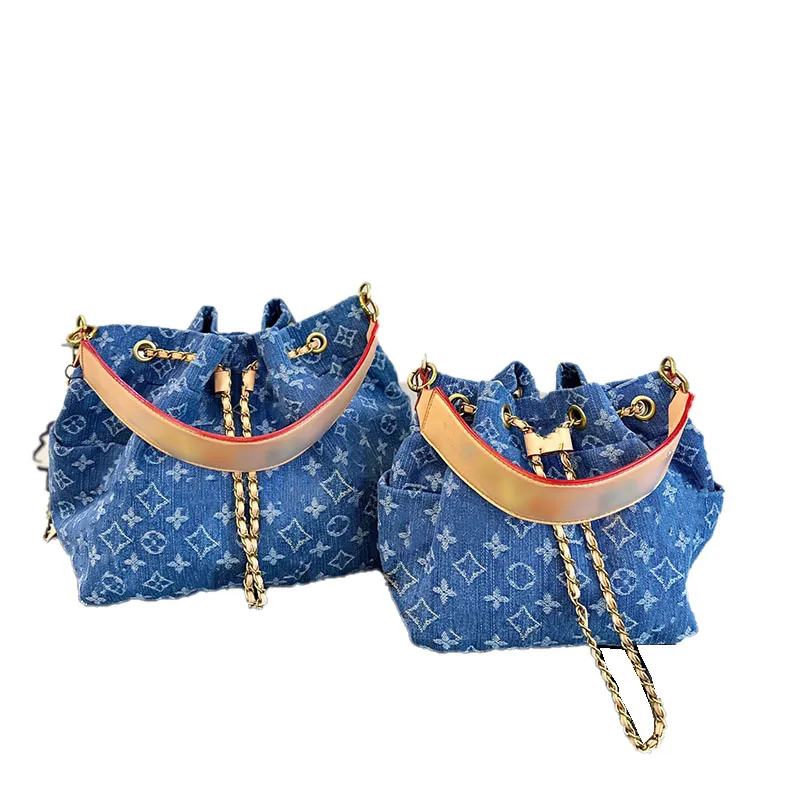 2024Womens Luxurious Denim Tote Bag: Stylish Mini Crossbody 2024Womens Luxurious Denim Tote Bag: Stylish Mini Crossbody