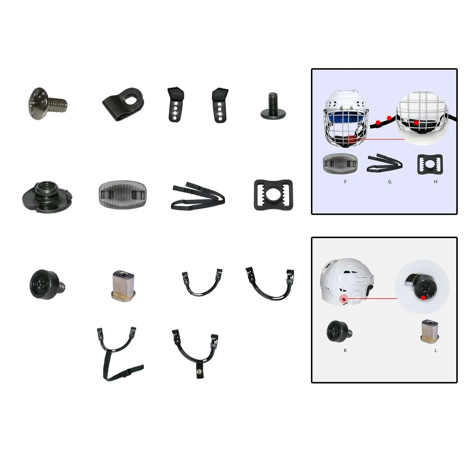 Helmet Repair Kit Universal Football/Hockey/Baseball Facemask