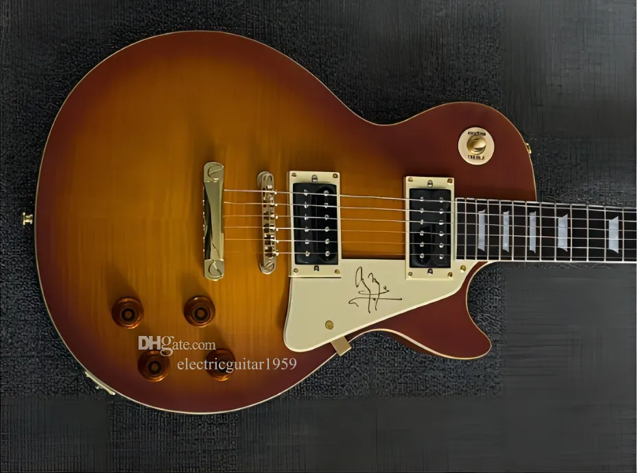 DHgate.com:New! Honey Burst Standard electric guitar, solid