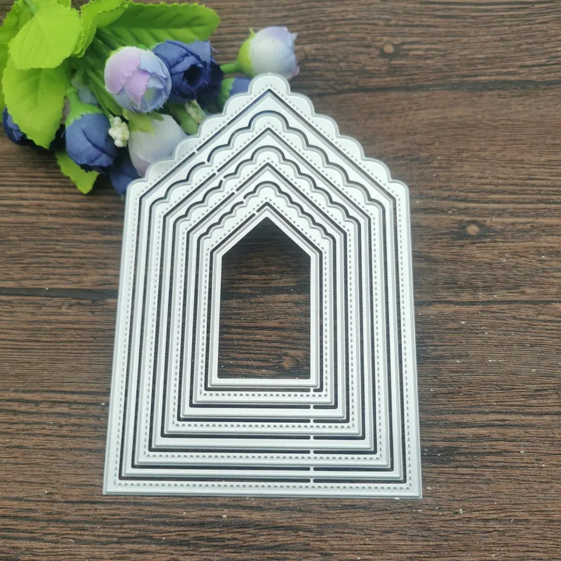 AOKEDIY 8-Piece Metal Cutting Die Stencil Templates for DIY Paper ...