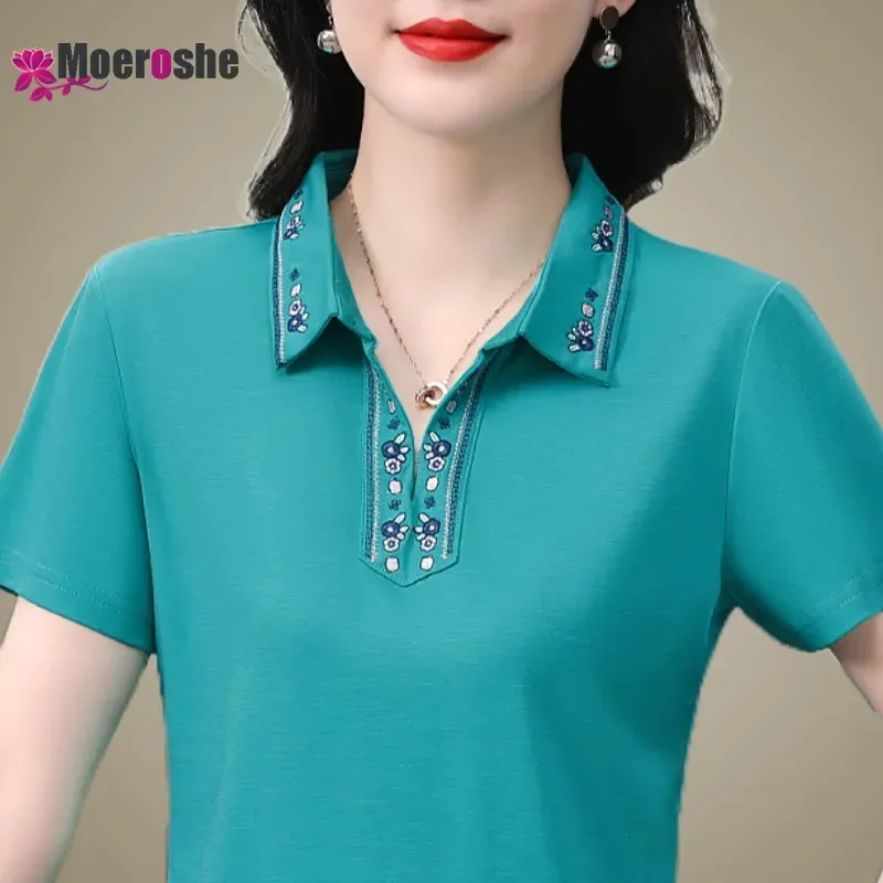 Embroidered Polo Shirt: Printed Summer Tennis T-shirt Top