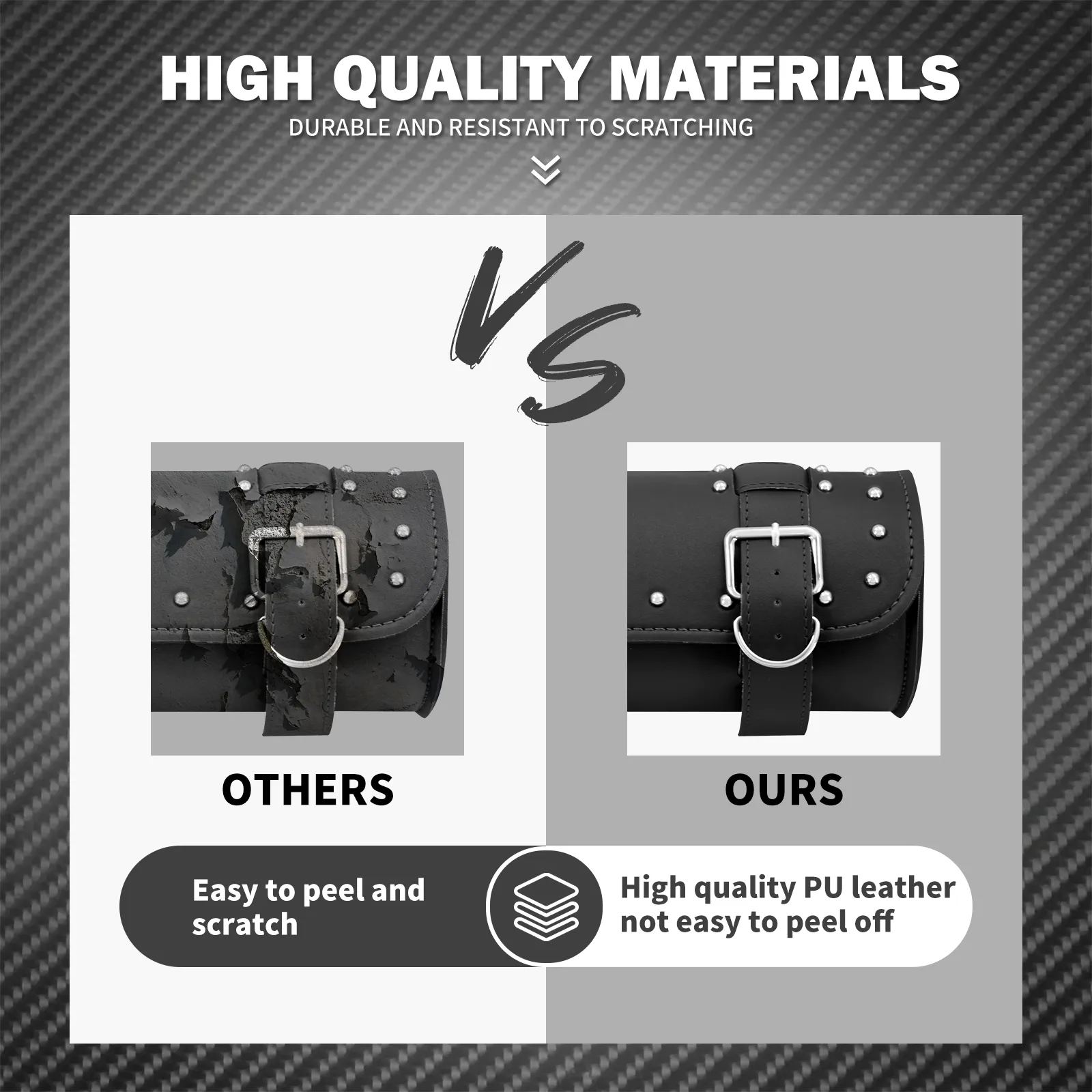 DHgate.com:Motorcycle Fork Tool Bag - PU Leather Travel Pouch, Front  Luggage, Universal Fit for Harley Sportster, Touring, Softail,  Dyna:Automobiles & Motorcycles