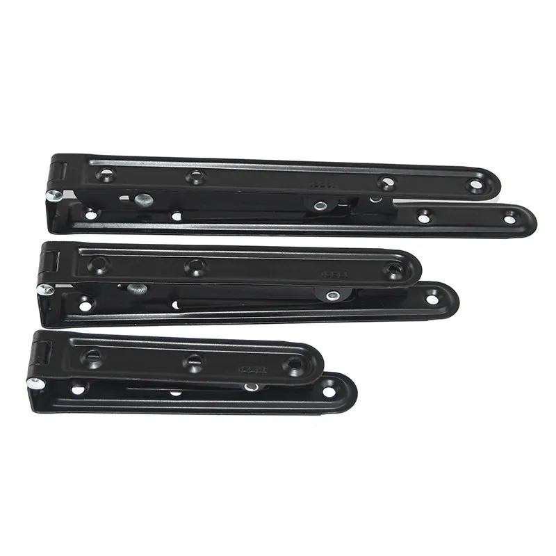 Soporte De Estante Plegable Hoffen 2 Piezas – Triángulo De Acero Negro Ideal Para Mesa Auxiliar O Taller