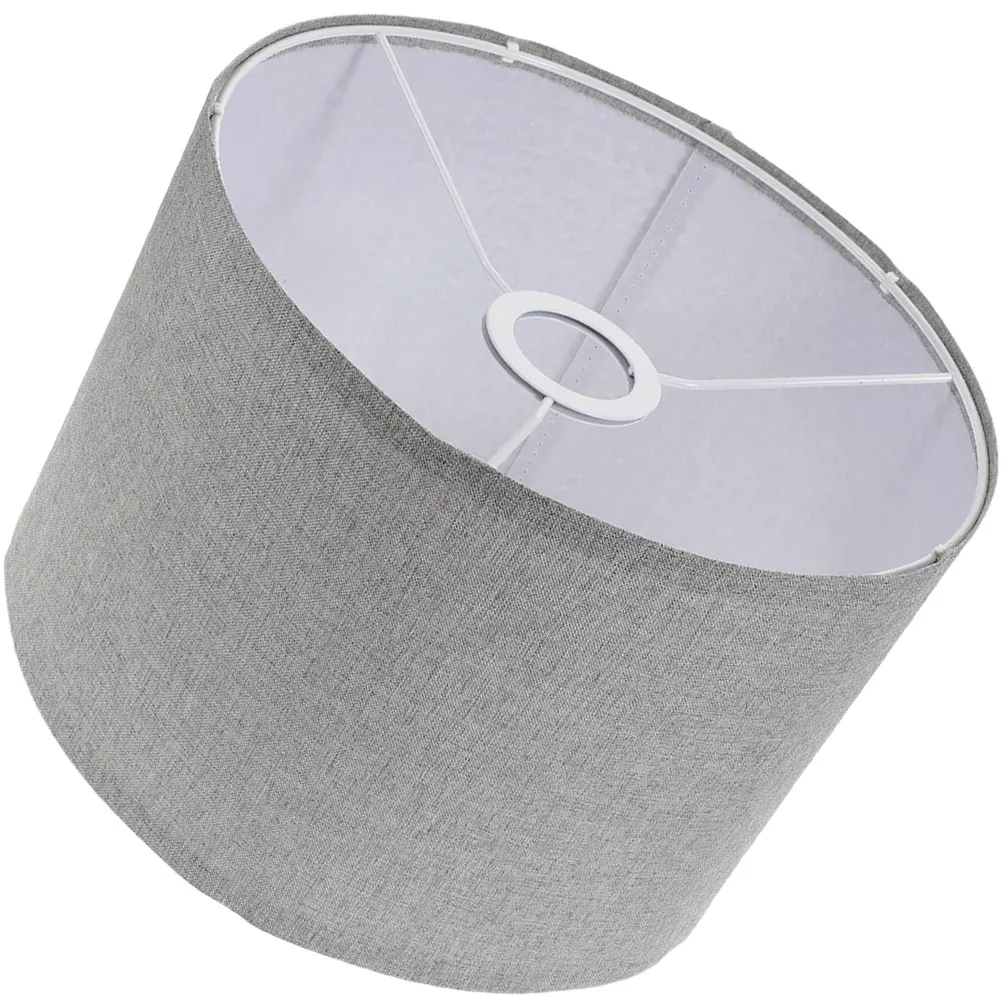 Grey drum lampshade shop