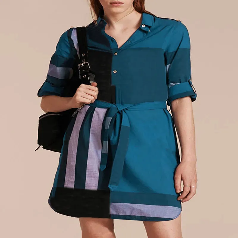 Women Shirt Dresses Fashion Slim Classic Pattern Silm 23SS Dresses Womens  Clothing Simple From Sonaxi, $45.53 | DHgate.Com