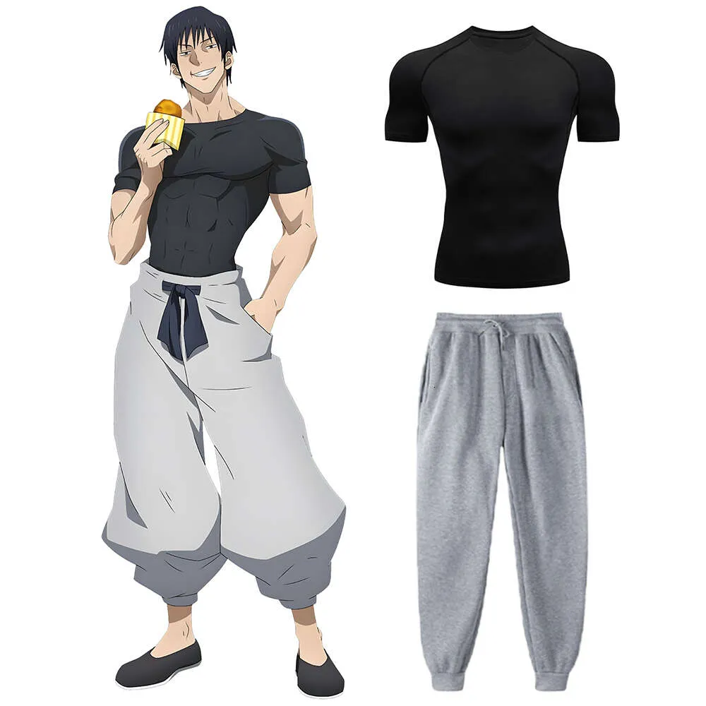 DHgate Toji Compression Shirt and Sweatpants Set for Mens Athletic Workouts Apparel