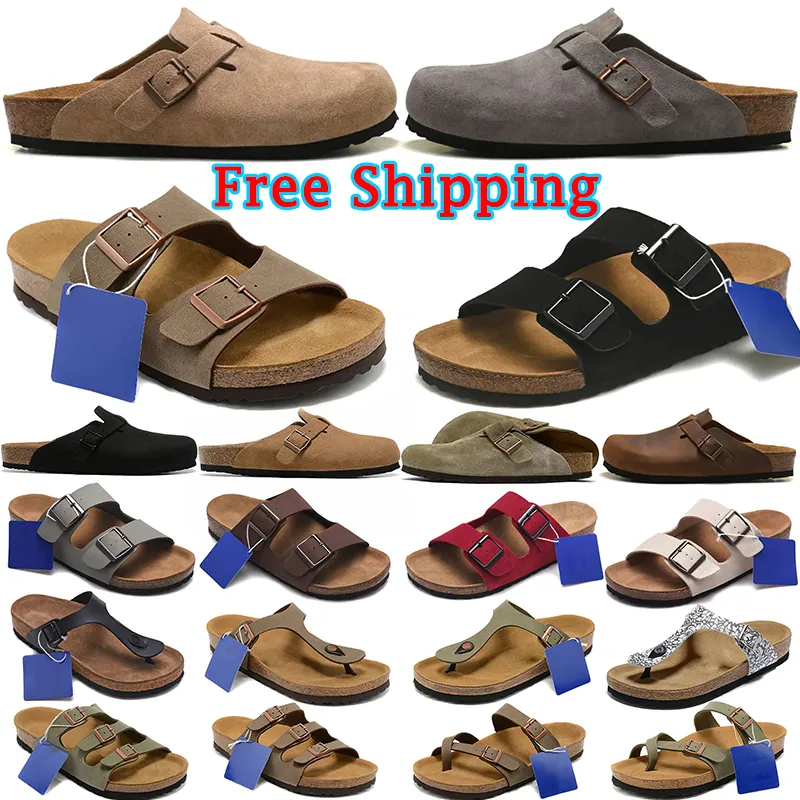 Free Shipping designer sandals slippers for men women slides sliders black grey brown clogs suede snake leather slipper buckle strap sandal slide flip flops shoes