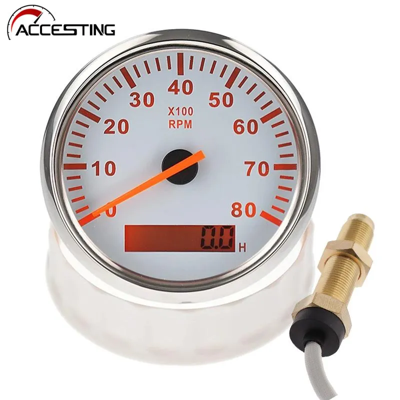 85mm Car Marine Boat Tachometer Tacho Gauge Diesel Engine 0 - Foto 3