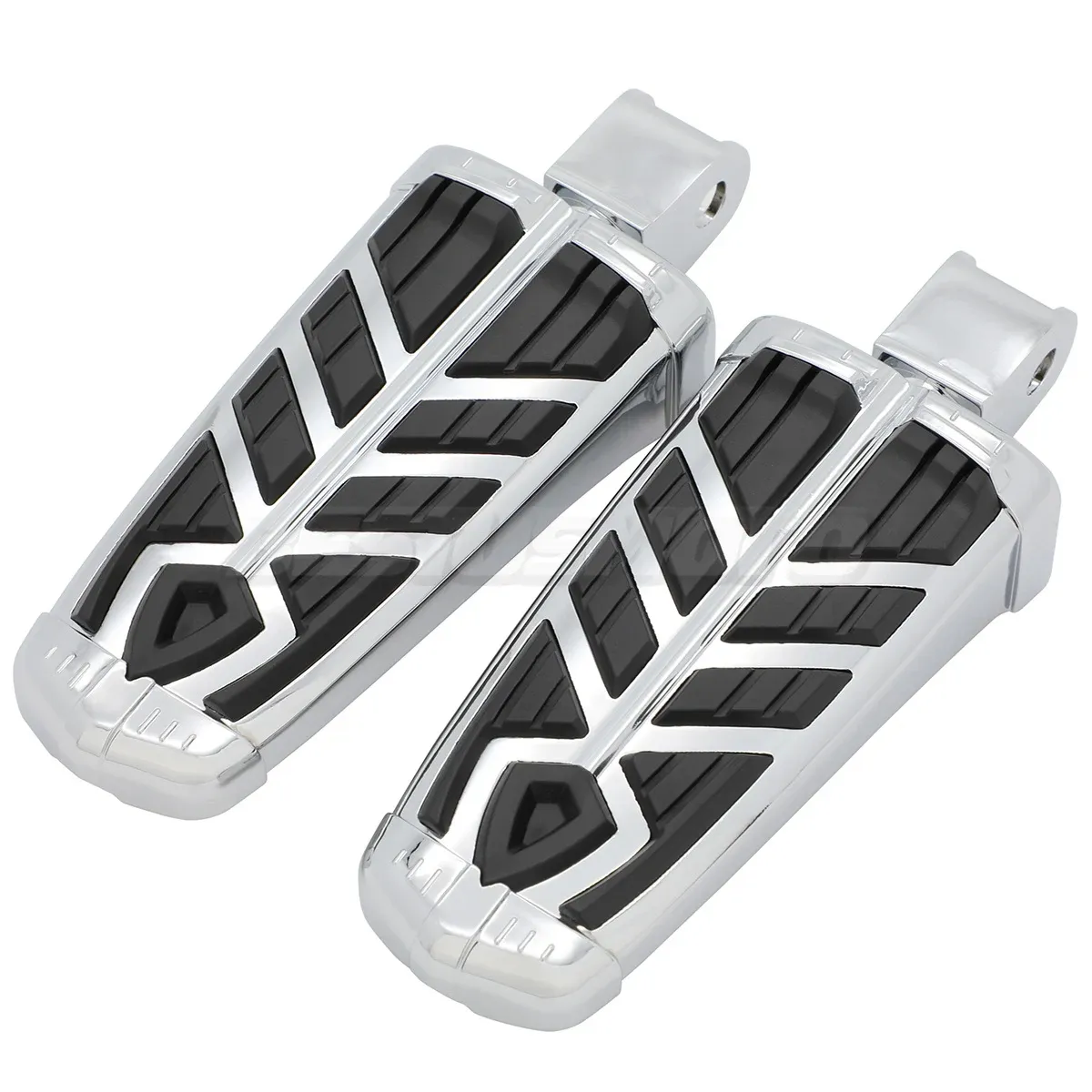 thumbnail image 2 of TCMT Chrome Foot Pegs & Heel Stirrups – Fit Honda VTX1300 2003-2009, VTX1800 2002-2011, Aluminum 2 of 4