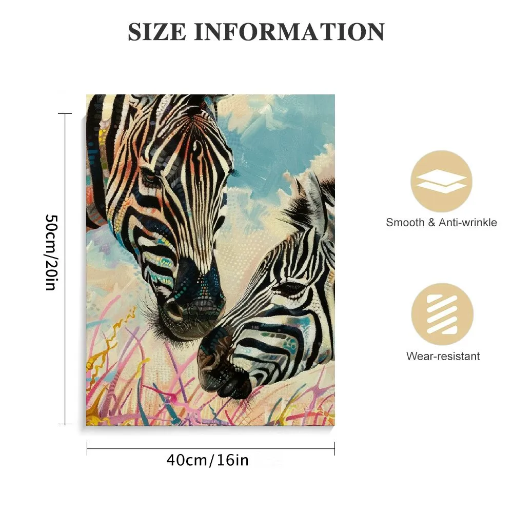 Animal Artwork Nursery Wall Art Colorful Zebra Family Canvas Poster for  Nursery Bedroom from Dhgate Paintings - price 19.09, image size:1000x1000