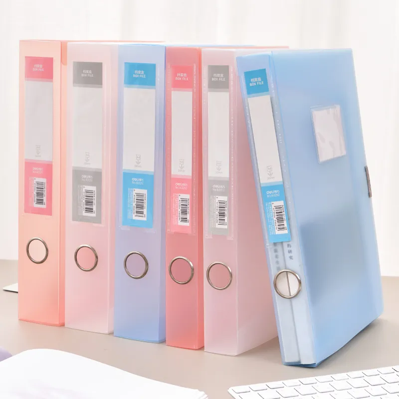 File Folder Box Plastic Storage Box Organizer: Durable A4 Paper ...