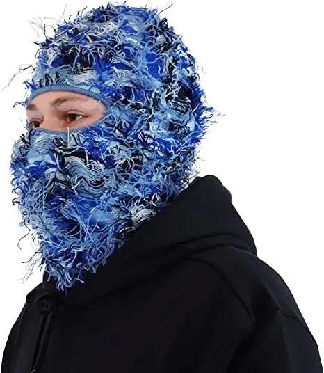 thumbnail image 2 of Punk Y2K Star Balaclava Ski Mask - Knitted Full Face Mask For Women & Men, Winter Sports & Streetwear 2 of 13