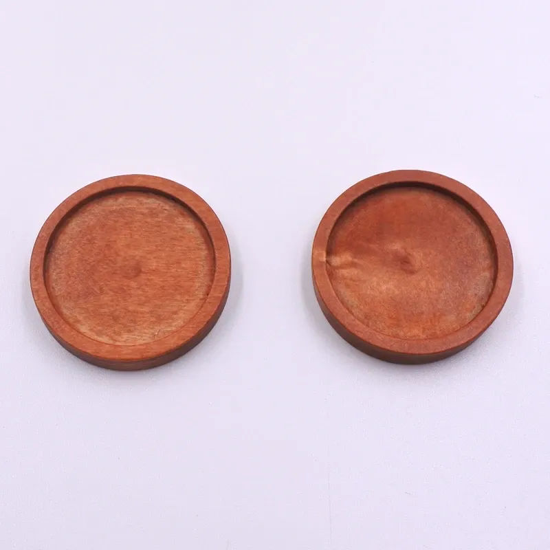 10pcs 30mm 35mm Round Wooden Plaques for Crafts Natural Pine Unfinished Wood Plaque Great Wood Base for DIY Craft Projects