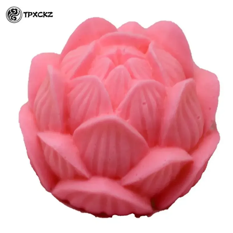 Lotusblume Silikonform – Perfekt Für Seifen, Kerzen, Resin & Süßigkeiten (rosa, 7,4x7,4 Cm)