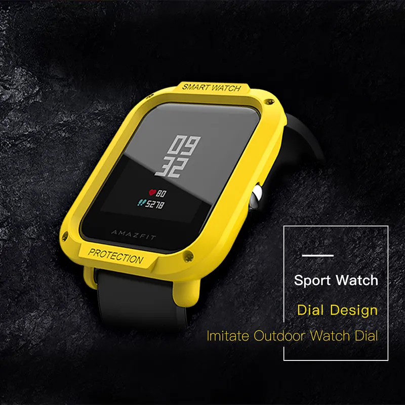DHgate SIKAI Midong PC Shell for Amazfit Bip Lite Smartwatch Protective Case with Strap PC Material Various Colors Cell Phones Accessories