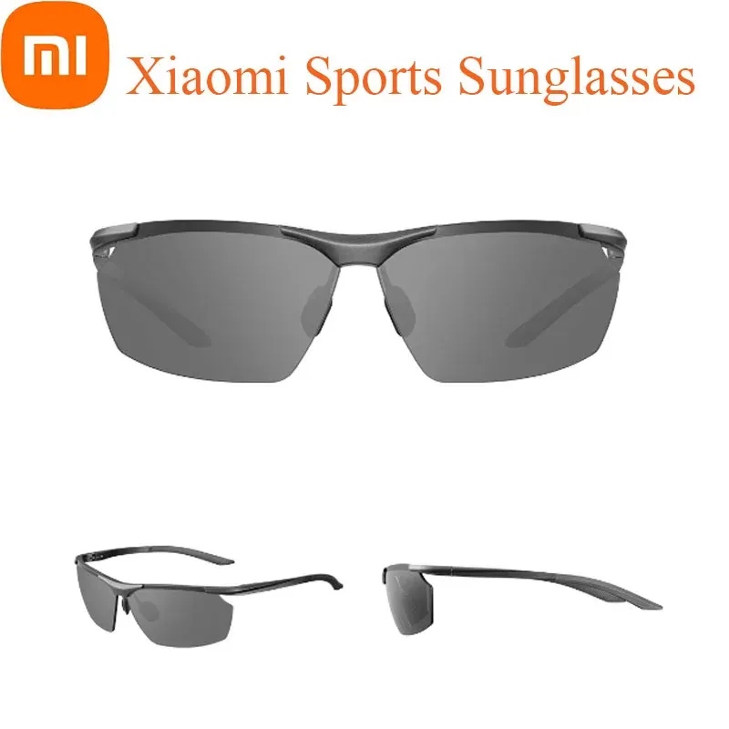 2024Polarized Sports Sunglasses for Men Nylon Curved UV400 HD Lenses Oil Proof For Driving Running Climbing Fashion