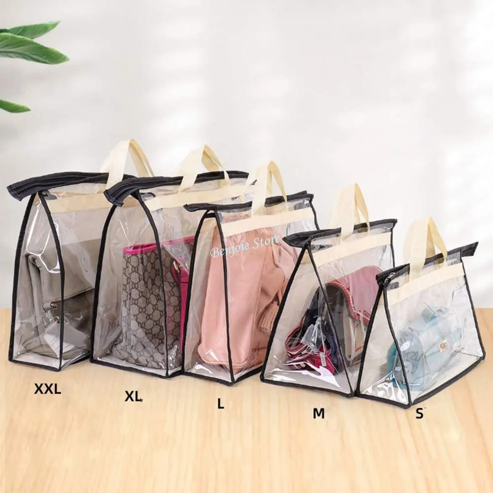 Clear dust proof bag for handbags cheap