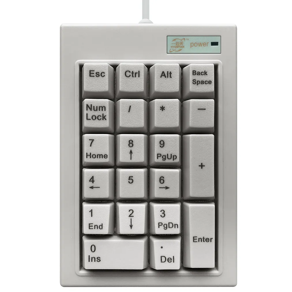 thumbnail image 2 of Pocket Numeric Keypad - 19-Key USB Wired Backlit Number Pad For Laptop, Desktop, & Cashier Use 2 of 8