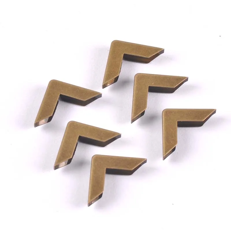 100 Protecteurs De Coin De Livre En Métal Bronze - Déco Vintage Pour Albums, Livres Et Carnets