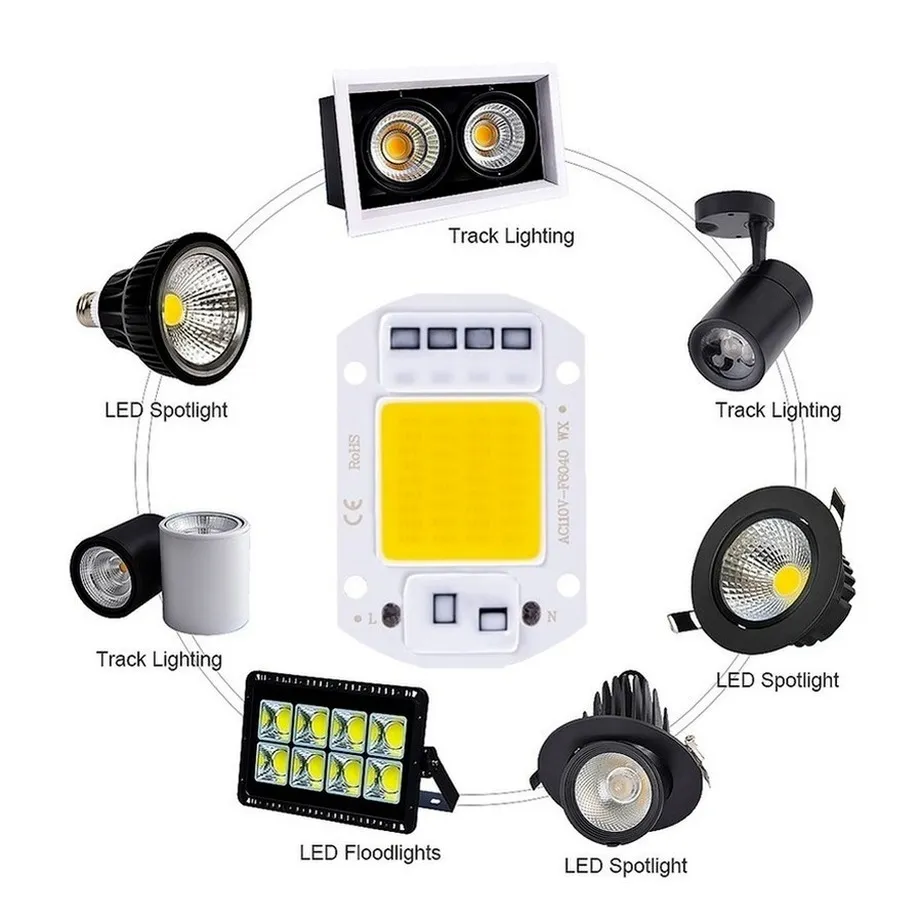Led cob bulb chip 30w 50w new arrivals