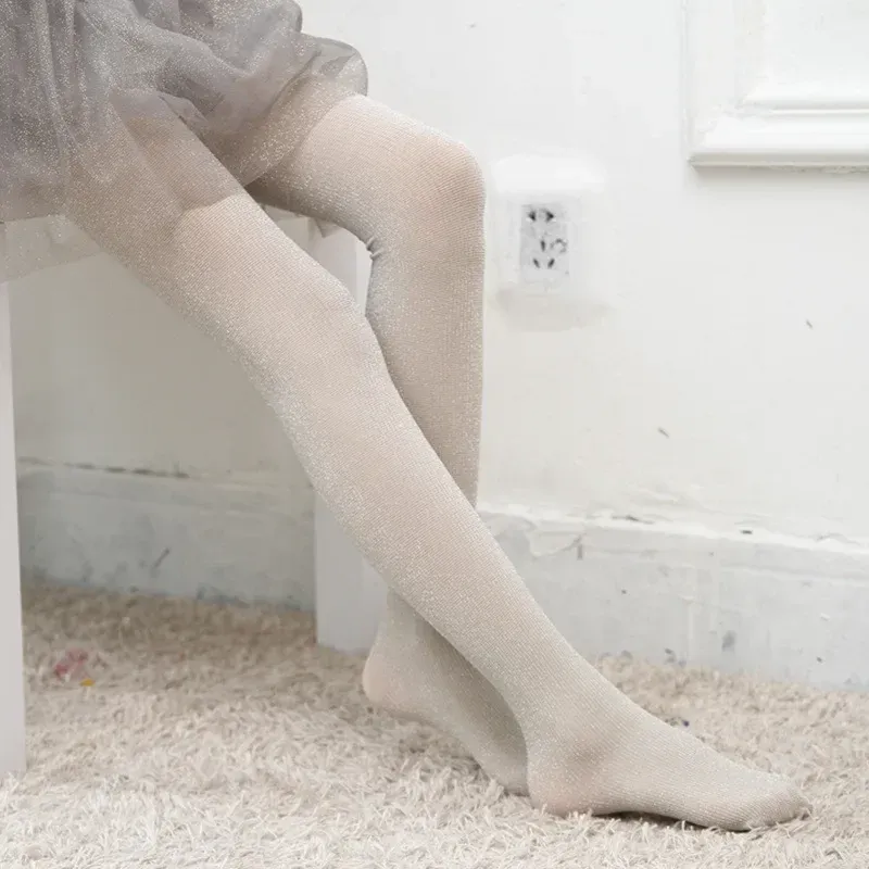 Baby Girls Silver Glitter Velvet Ballet Stockings Solid Color Black Glitter Pantyhose For Spring And Autumn 0 12Y From Homepro11 4.11 DHgate.Com