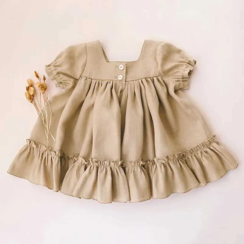 Baby girl linen dress deals