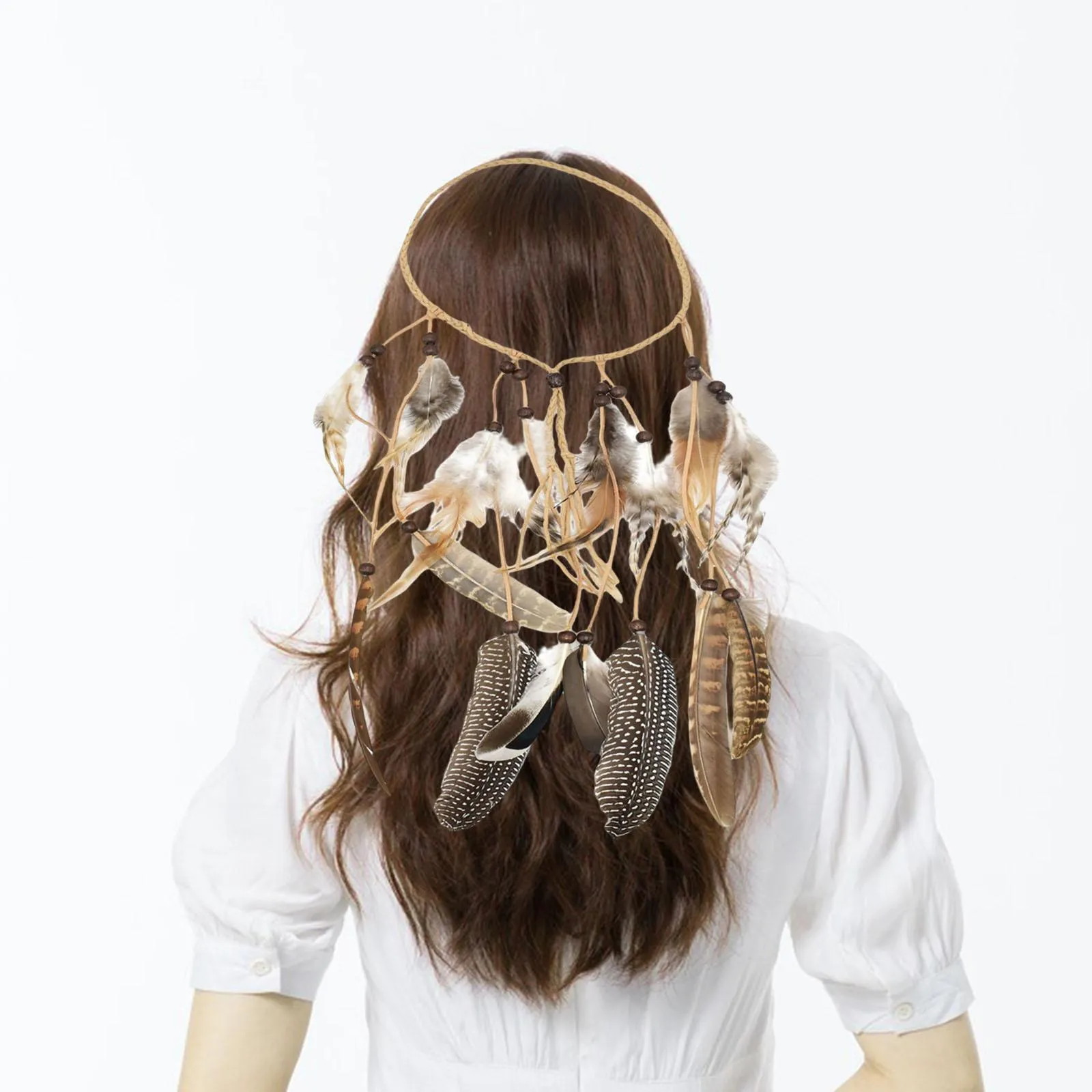 Save Big on Bulk Flower Headband Boho Boho Hair Accessories Feather  Headband With Hair Attached Hippie Style Headpiece For Festivals, Cosplay,  And