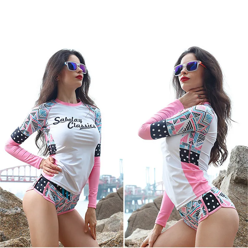 SABOLAY Womens Quick Drying Rashguard Surf Shirt For Surfing Beach And Swimming Protects Against Jellyfish And Sunshine From Ddmywonder 100.73 DHgate.Com