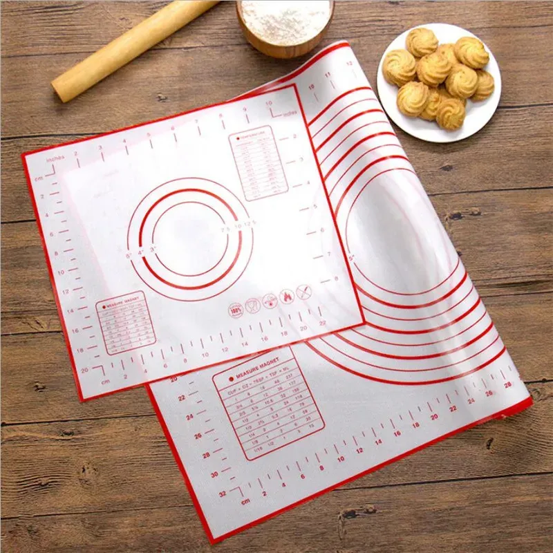 Kneading Dough Mat Silicone Baking Mat Pizza Dough Maker Pastry Kitchen Cooking Gadgets Bakeware Table Mat Pad Baking Sheet