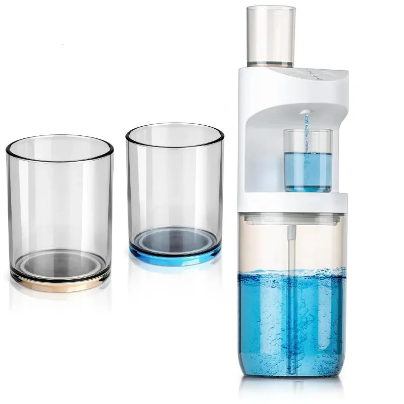 Toothwash 550ML Smart Non-Contact Mouthwash Dispenser with Magnetic Cups - Wall ...