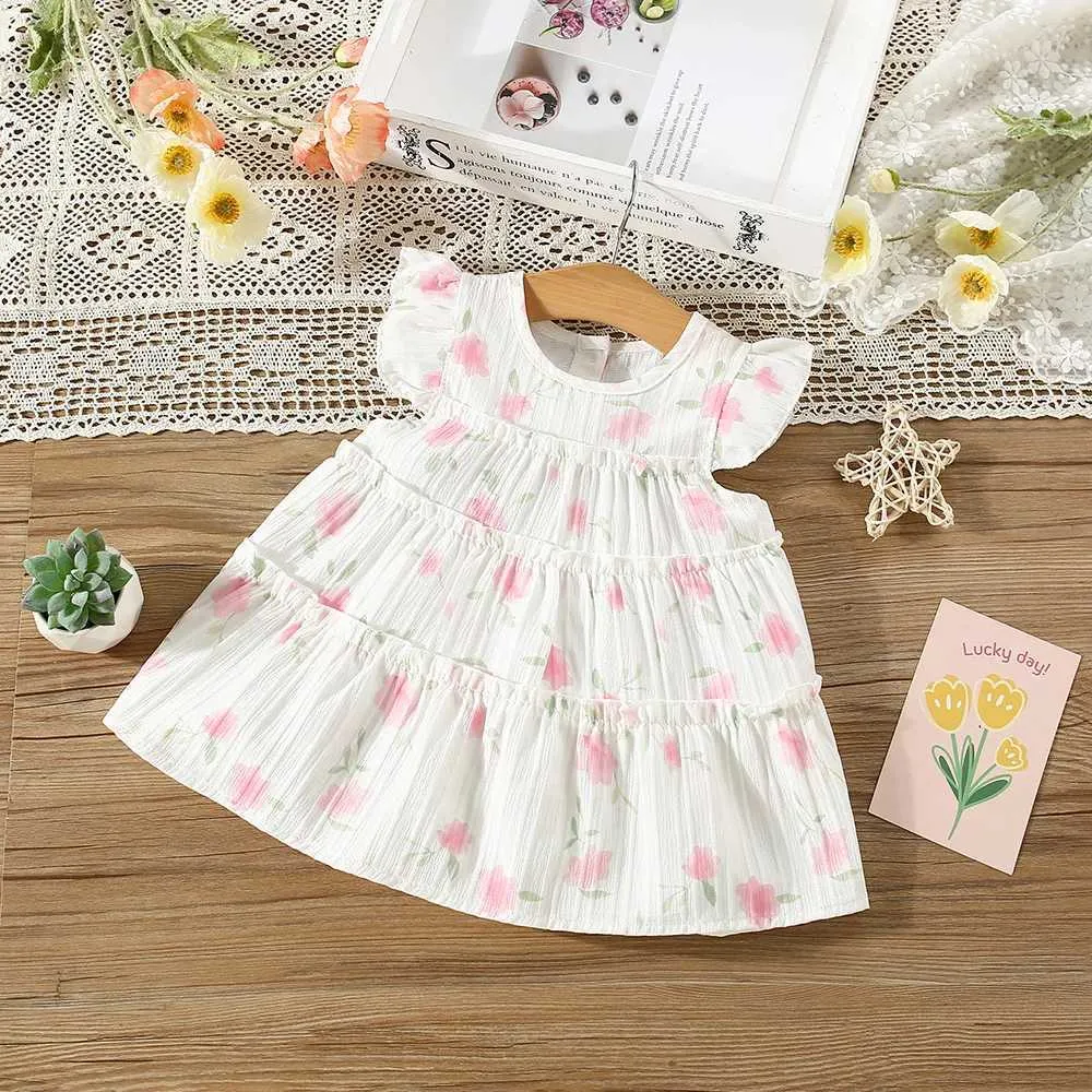 Girl's Summer Dress Knee-Length Floral Pattern Short Sleeve Round Neck Baby Dress for Ages 0-6Y from Dhgate Girl's Dresses - price 16.28 Girl's Summer Dress Knee-Length Floral Pattern Short Sleeve Round Neck Baby Dress for Ages 0-6Y from Dhgate Girl's Dresses - price 16.28
