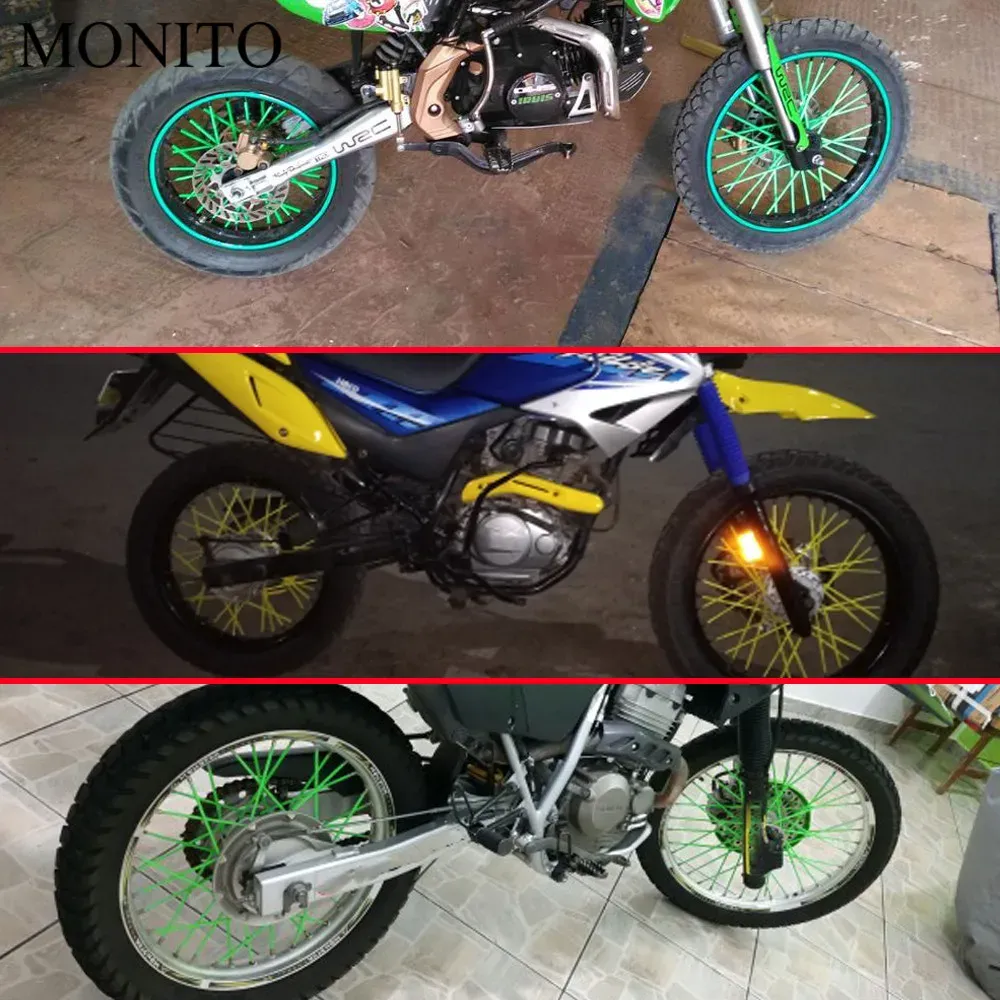 72-Piece Set of Spoke Rim Skins for Yamaha WR450F,...