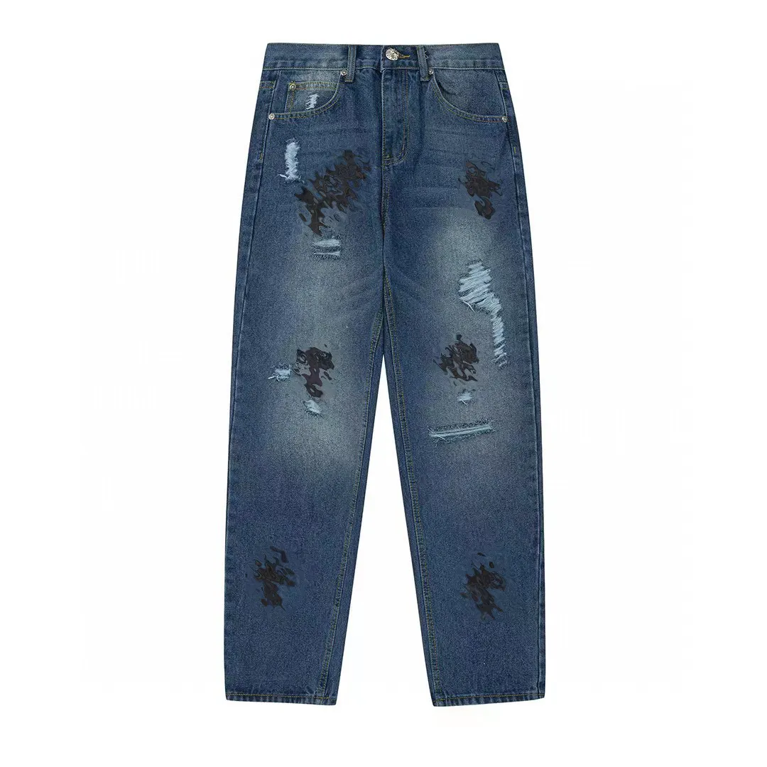 Designer Mens Distressed Black Shorts For Men And Women