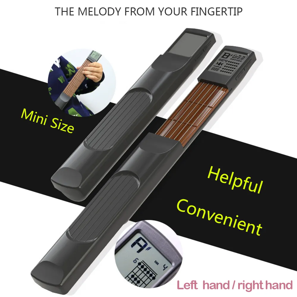 SOLO Portable Electronic Screen Guitar Scales To Practice Chord Trainer With Wooden Exercise Model And Pocket Guitar Scales To Practice Accessories From Homepro11 29.1 DHgate.Com