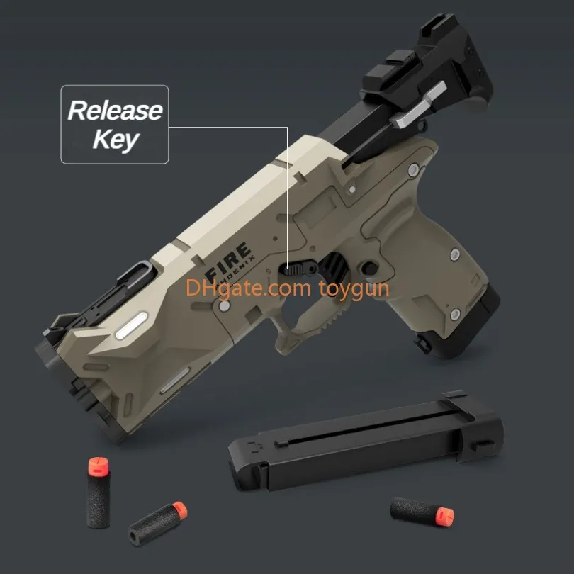 Phantom Rifles Fidget Fire Phoenix Soft Bullet Toy Gun - Blowback Foam Dart...