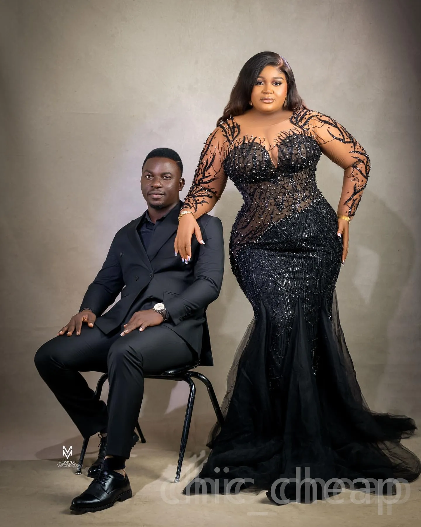 Plus Size Party Dresses For 50th Birthday Plus Size Black Lace Mermaid  Black Beaded Prom Dress With Beading For Evening Formal Party, Second  Reception, 50th Birthday, Engagement, And