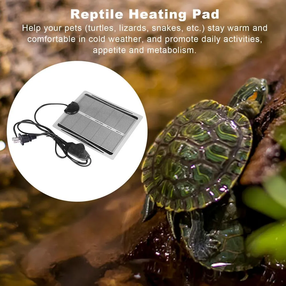 5W/15W/25W Reptile Heating Mat, Adjustable Thermostat Terrarium