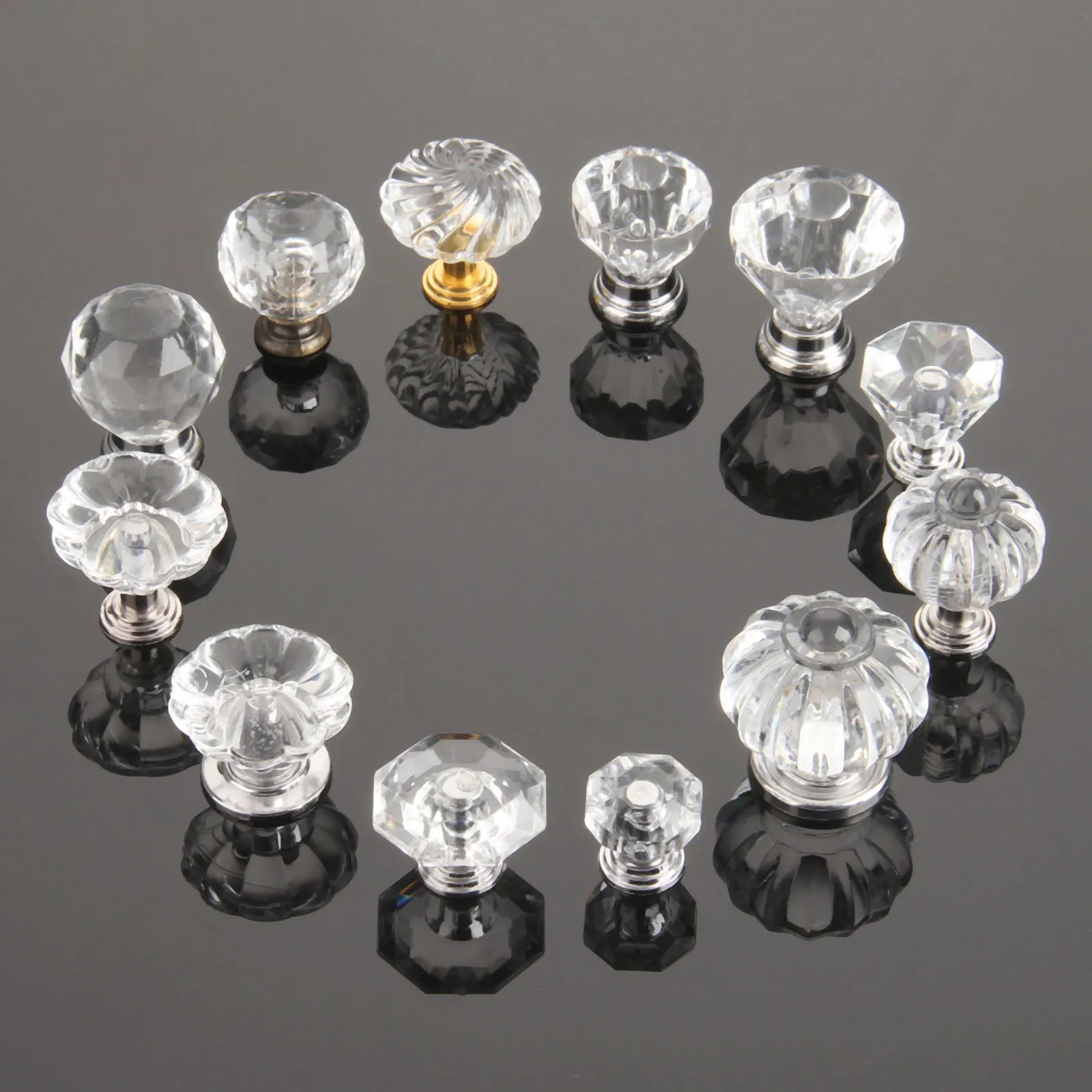 Crystal Cabinet Knobs: Diamond Glass Drawer Pulls For... From Ddmywonder,  $17.33 | DHgate.Com