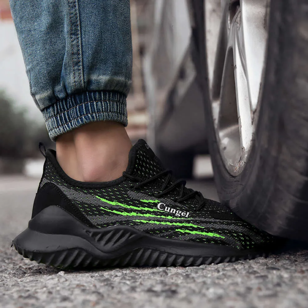 Steel Toe Safety Sneakers Puncture Proof Indestructible Work Shoes For Men Black Breathable Anti Smash From Ddmysports 30.5 DHgate.Com