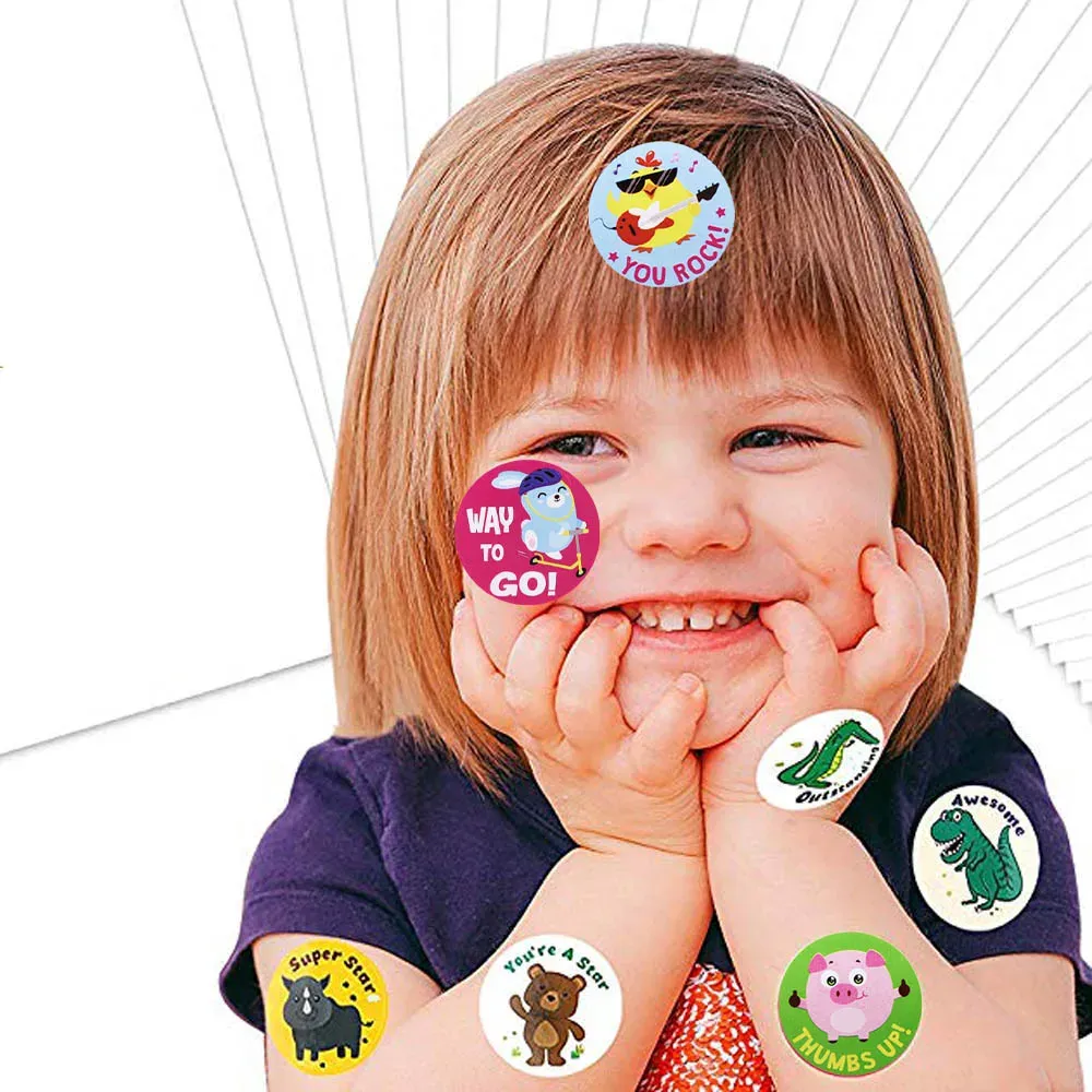 /Bag 1 Inch Animal Reward Stickers for Kids Teachers Motivational ...