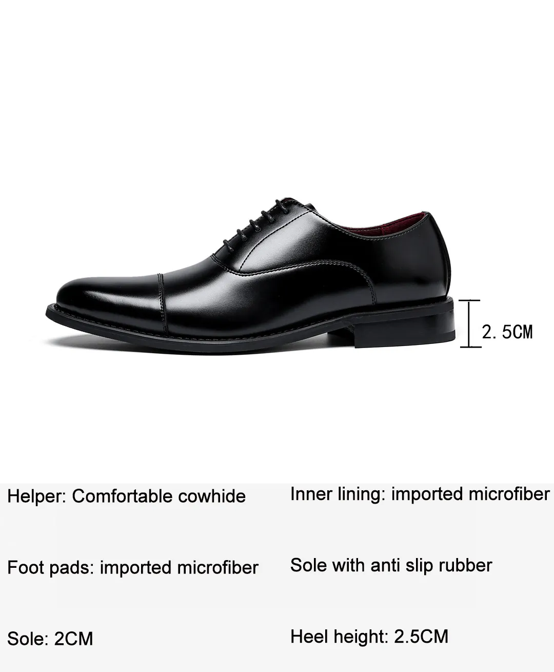 Scarpe eleganti da uomo in vera pelle Oxford da uomo, stile britannico_voghion.com