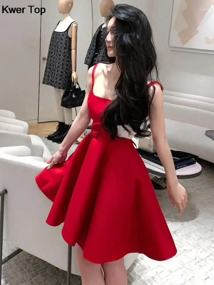 green emerald velvet dress HUYMMAF Women's 2025 Summer Casual Dress Square Neck Puff Sleeve A Line Short  Dress Short Dress Red at Amazon Women's Clothing store