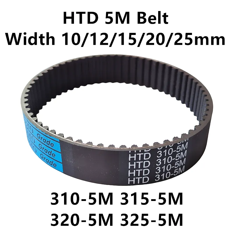 5mm Pitch HTD 5M Timing Belt 315-5M-15 Length 315 Mm Width 15 Mm