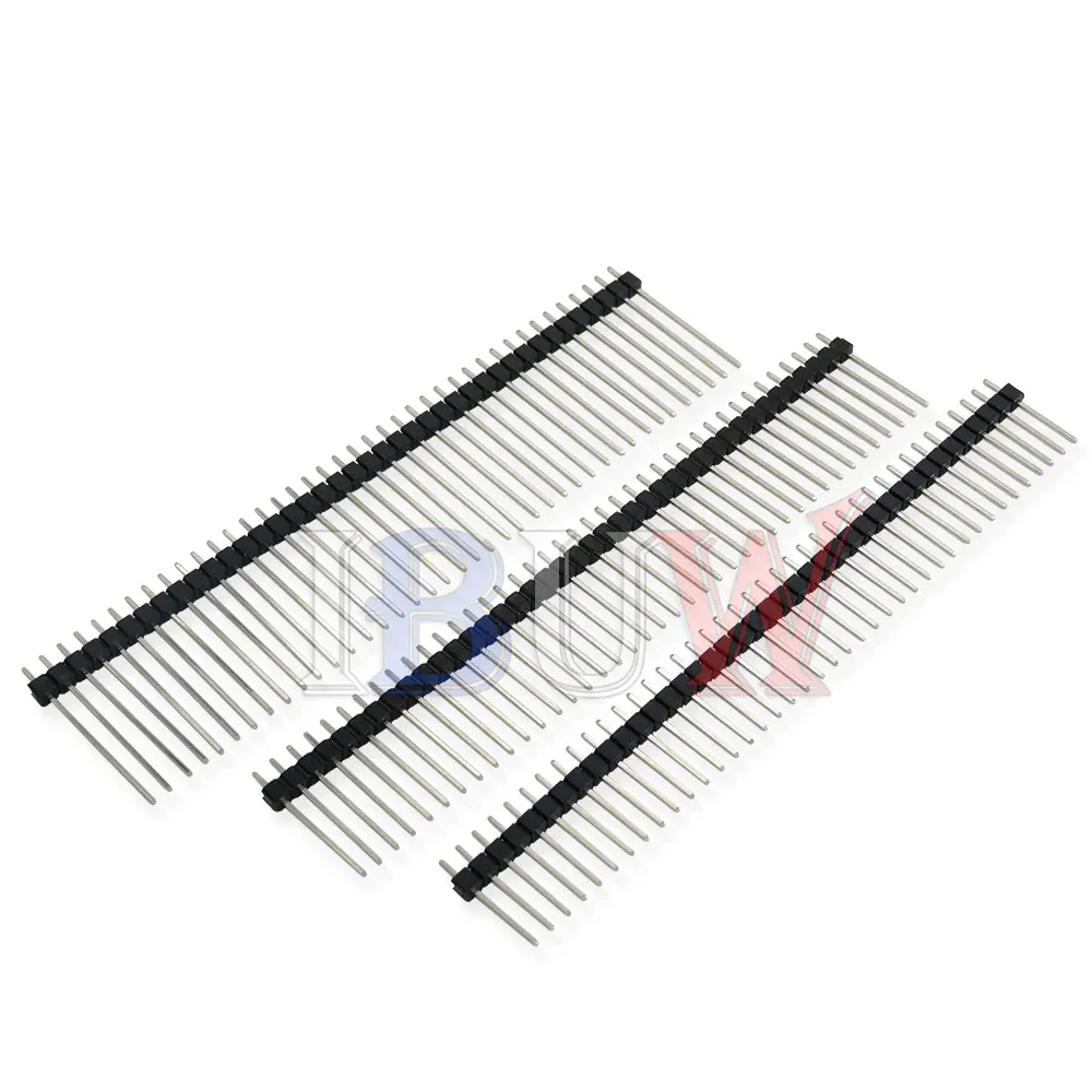 1 In Pin 10 PCS 1*40 40Pin 2.54mm 19mm Long Single Row Male Breakable Pin Header 2 1 4 Stainless Exhaust Pipe - Foto 7