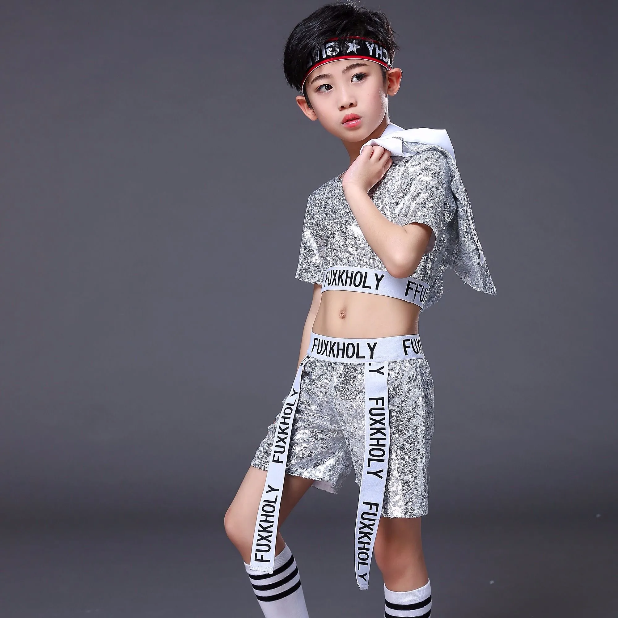 Childrens Hip-hop Dance Costumes Kids Boy Bright Silver Sequin Pants Suit  Jazz Street Dancewear 100-160 cm from Dhgate Skiing Pants - price 22.75, image size:2000x2000