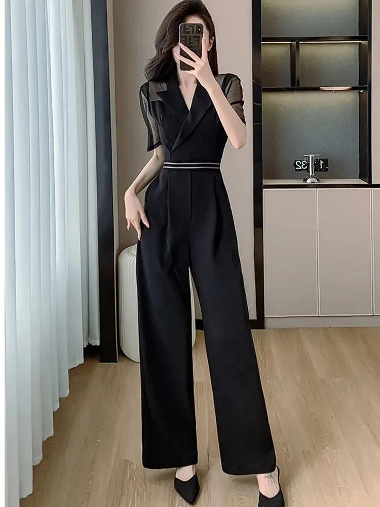 Elegant wide leg jumpsuit top