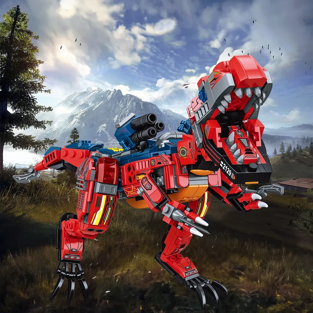 Dinosaur Lego Robot Mini Transformers Dinosaur Toys Compatible