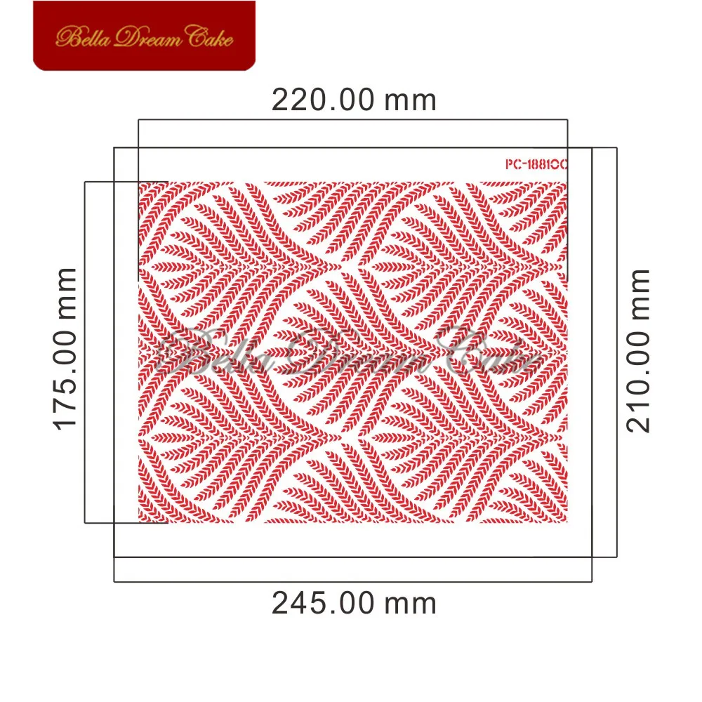 wheat pattern stencil