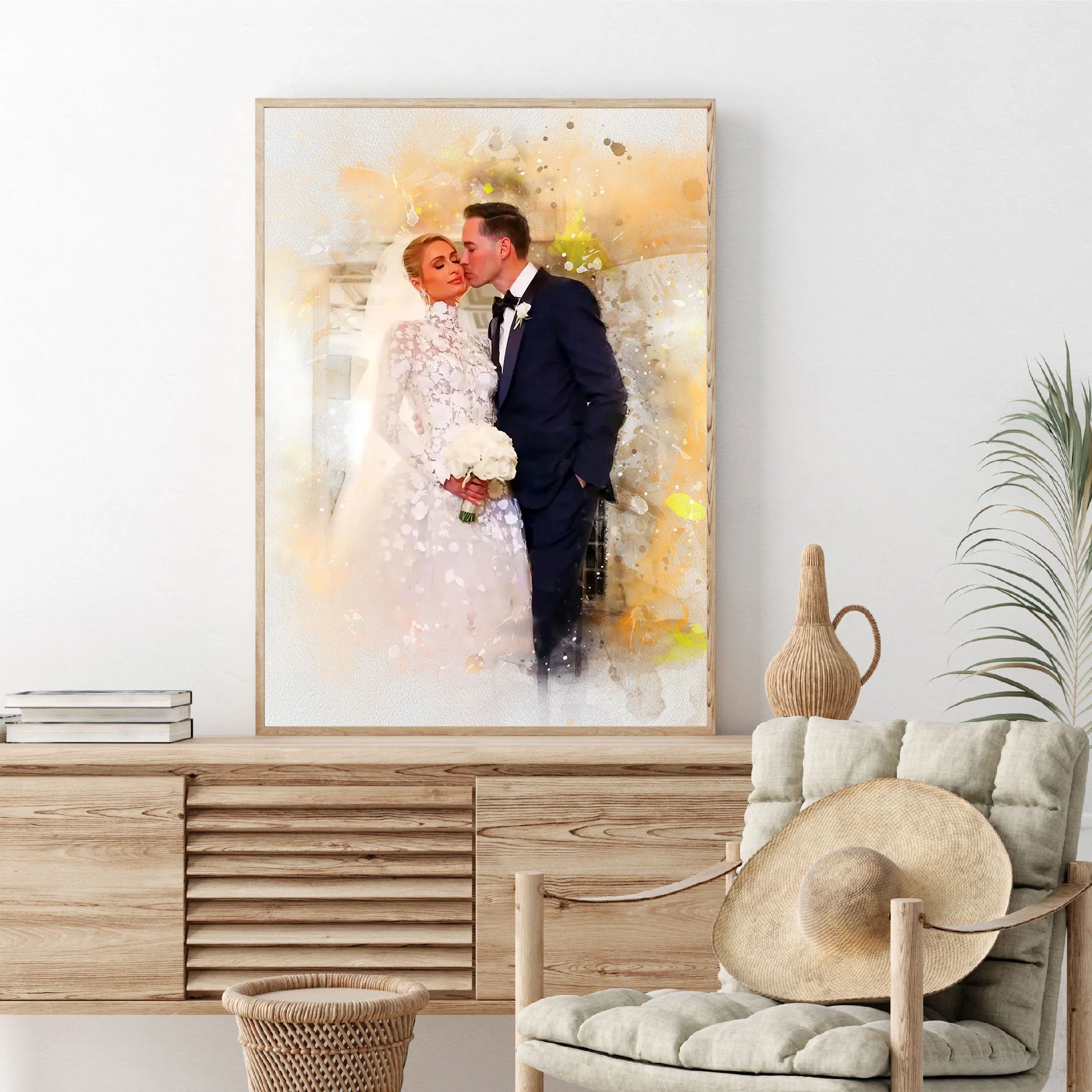 Personalized Nordic Art Print Canvas wall art for Living